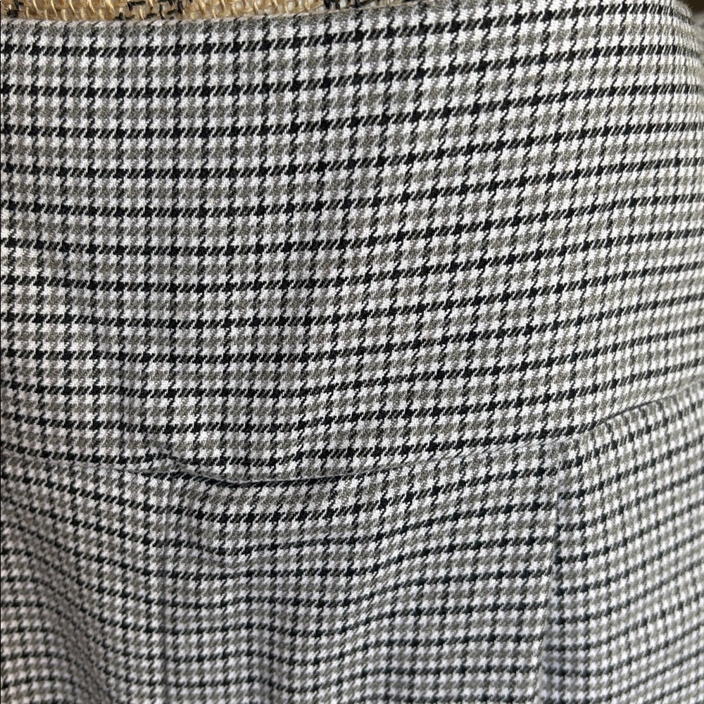 Wild Fable black and gray houndstooth pleated pockets wide leg overall jumpsuit - Picture 4 of 16